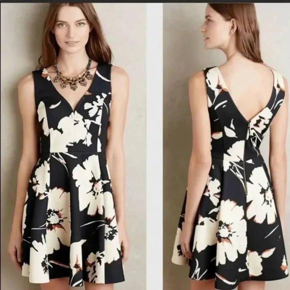 Maeve by Anthropologie Amory Floral Print Mini Dress - Picture 1 of 15
